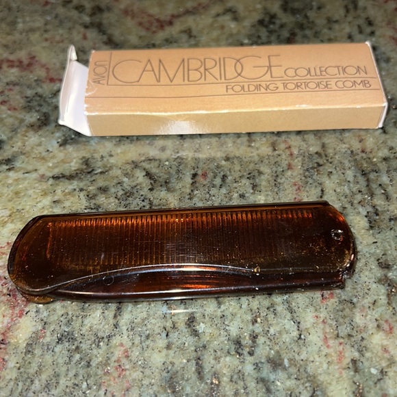 Vintage Avon Cambridge Collection Folding Tortoise Comb IOB - Picture 6 of 9